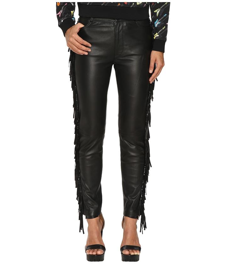 Jeremy Scott - Fringed Leather Pants