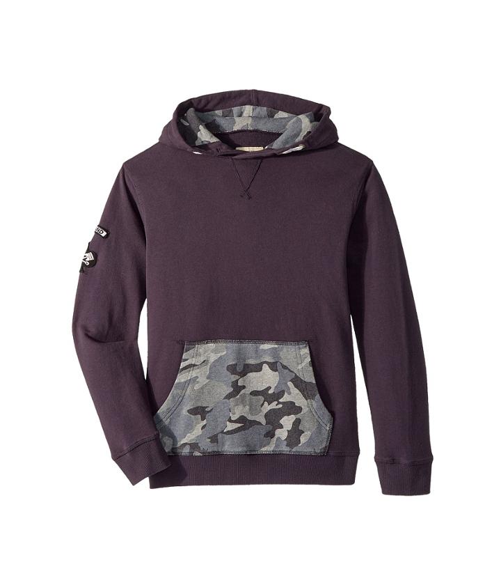 Lucky Brand Kids - Long Sleeve Cross Neck Hoodie