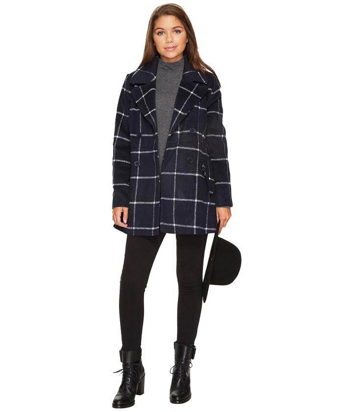 Jack By Bb Dakota - Parrelli Plaid Peacoat