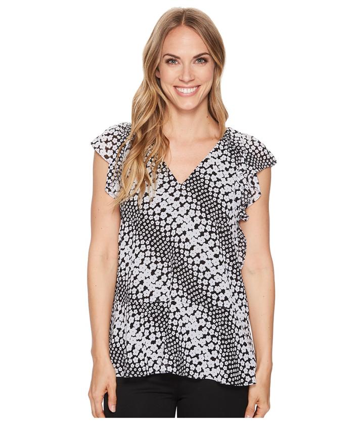 Michael Michael Kors - Bias Flower Striped Top