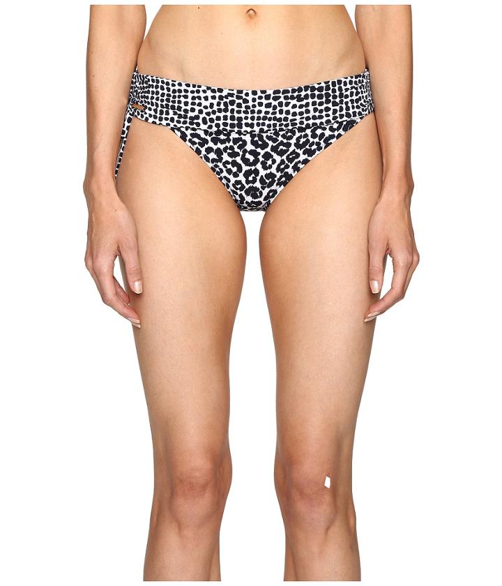 Stella Mccartney - Mixed Animal And Elastic Fold Down Bikini Bottom