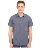 Vince - Jaquard Square Hem Short Sleeve Melrose Shirt