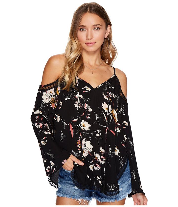 Bishop + Young - Cold Shoulder Peasant Top
