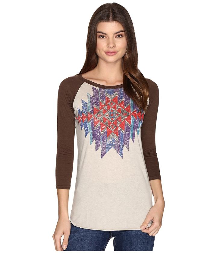 Rock And Roll Cowgirl - 3/4 Sleeve Tee 48t9188