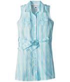 Toobydoo - Aqua Blue Belted Shirtdress