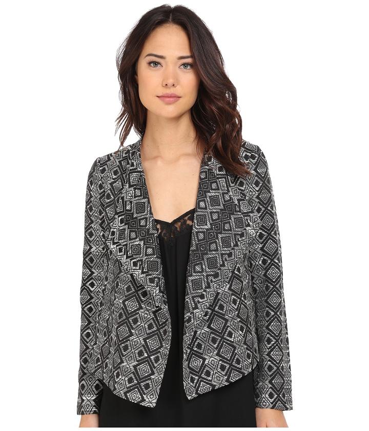 Jack By Bb Dakota - Penelope Woven Jacquard Draped Front Jacket