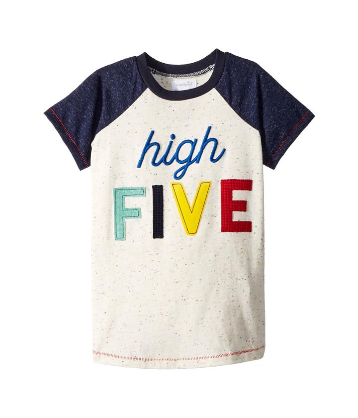 Mud Pie - High Five Short Sleeve Raglan Shirt