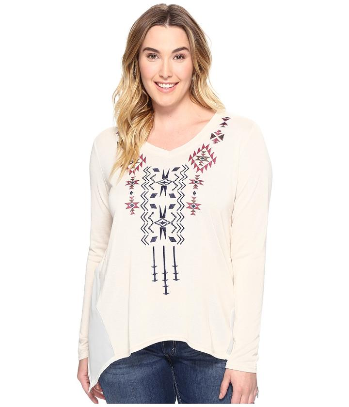 Roper - Plus Size 0588 Solid Sweater Jersey Tunic