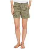 Tribal - Printed Stretch Twill 5 Shorts W/ Patch Pocket