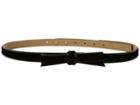 Kate Spade New York - 16mm 5/8 Velvet Classic Bow Belt With Piped Edges