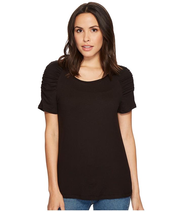 B Collection By Bobeau - Thora Puff Sleeve Knit T-shirt