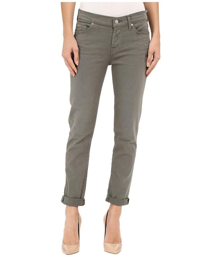 7 For All Mankind - Josefina With Rolled Hem In Fatigue
