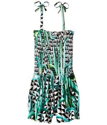 Mara Hoffman Kids - Aloe Printed Tie Shoulder Romper