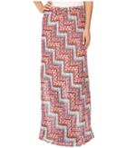 Roper - 0447 Floral Chevron Printed Georgette Skirt