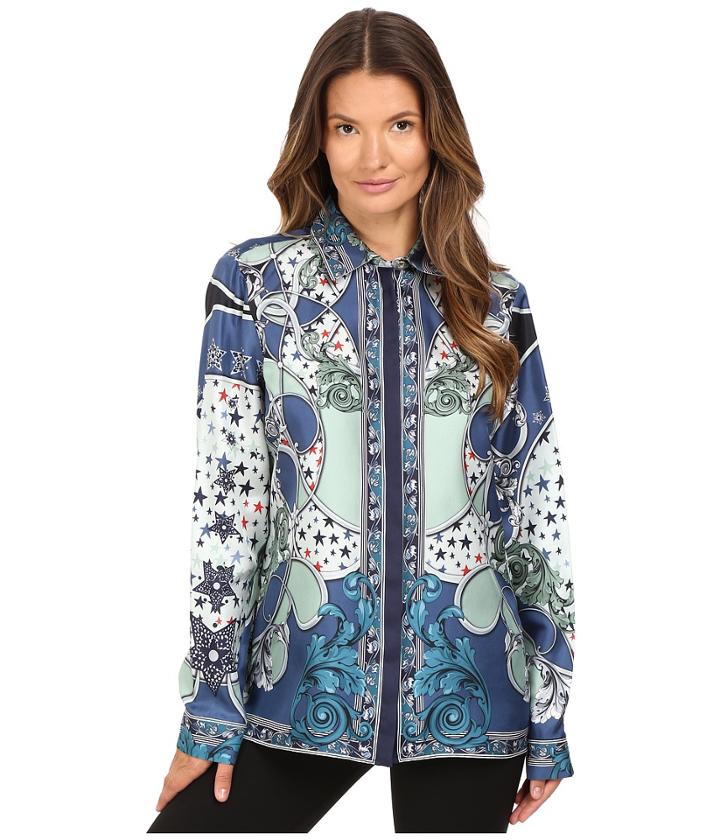 Versace Collection - Long Blouse Silk Printed