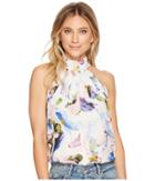 Bishop + Young - Elle Print Tie Neck Top