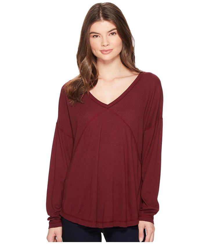 Three Dots - Thermal Mixed Rib Top
