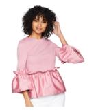 Ted Baker - Sherrly Pleated Waist Crop Sleeve Top