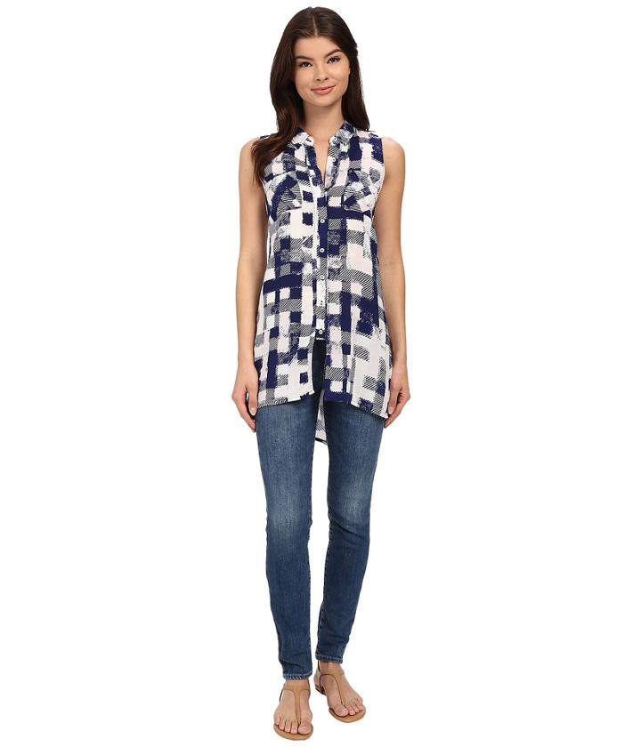 Brigitte Bailey - Berry Plaid Tunic