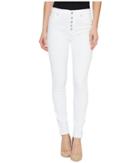 Hudson - Ciara High-rise Ankle Super Skinny Buttonfly Five-pocket Jeans In White
