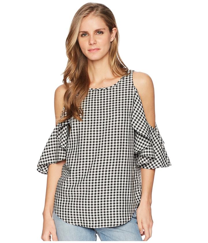 Karen Kane - Ruffle Cold Shoulder Top