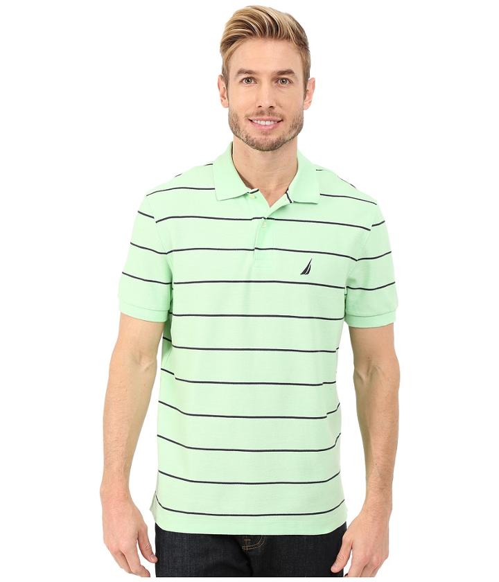 Nautica - Short Sleeve Stripe Deck Polo