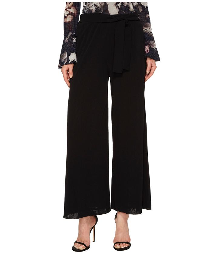 Fuzzi - Solid Belted Karate Pants Cover-up