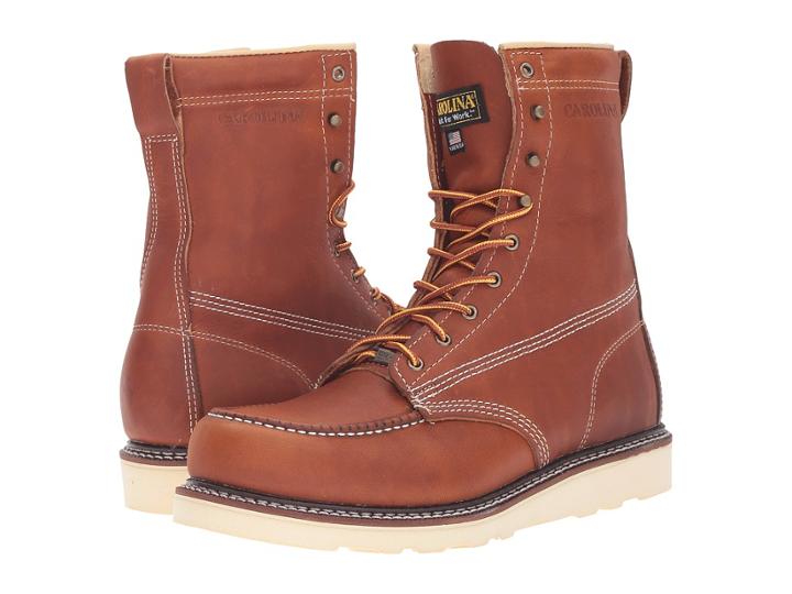 Carolina - 8 Domestic Moc Toe Wedge Work Boot