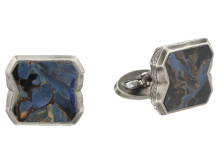 Stephen Webster - Tobacco Leaf Stone Inlay Cufflinks
