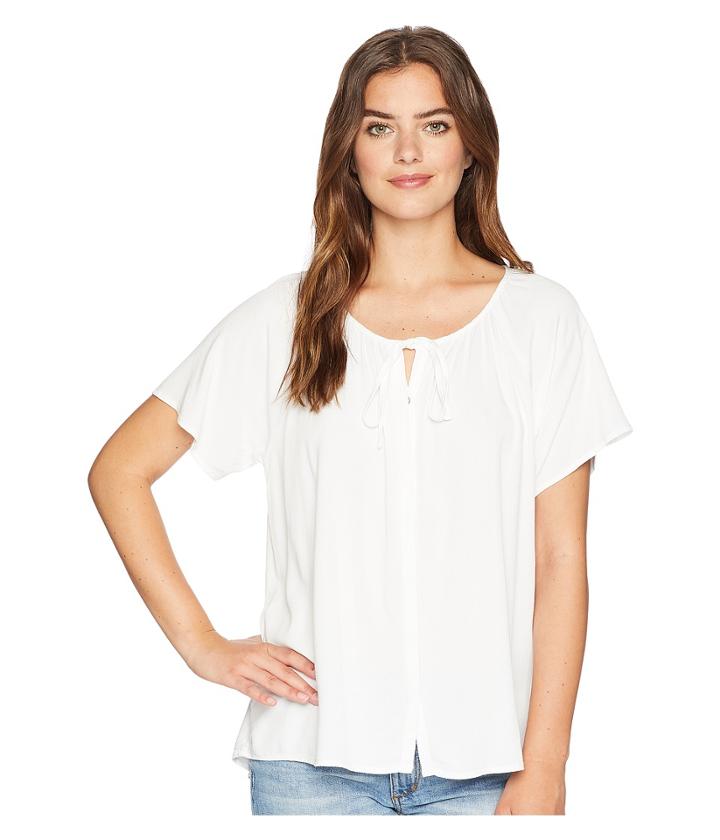 Michael Stars - Rylie Rayon Button Up Peasant Top