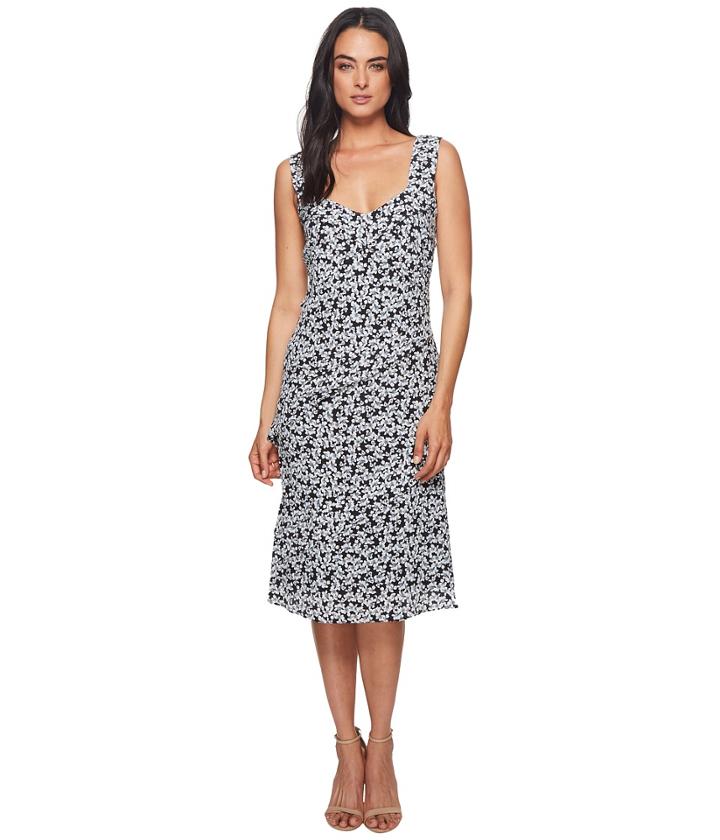 Nicole Miller - Asymmetrical Pleated Dress