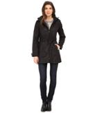 Calvin Klein - Zip Front Belted Soft Shell W/ Hood
