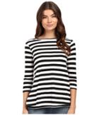 Culture Phit - Beryl 3/4 Sleeve Striped Top With Open Back