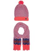Little Marc Jacobs - Set Of Knitted Hat And Scarf With Sequined Stripes