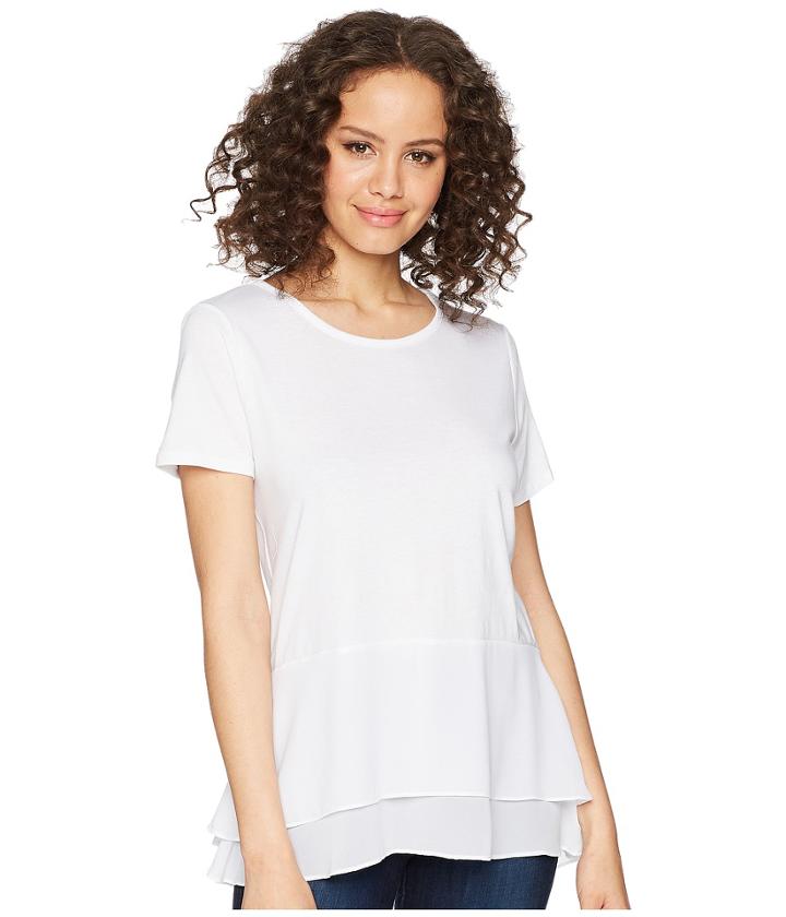 Michael Michael Kors - Solid Woven Double Hem Top