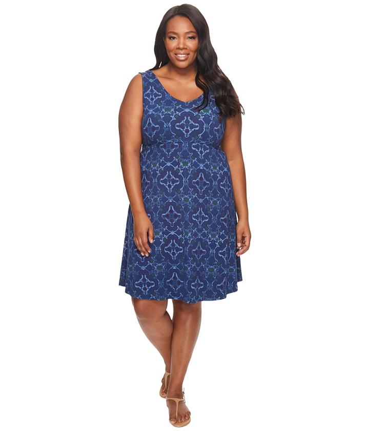 Extra Fresh By Fresh Produce - Plus Size Tile Play Olivia Dress