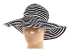 San Diego Hat Company Ribbon Braid Hat Large Brim Stripe