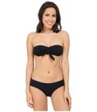 Michael Kors - Draped Solids Bandeau Bra Top W/ Hipster Bottom Set