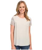 Dylan By True Grit - Dreamcatcher Short Sleeve Lace Sleeve Blouse