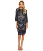 Vince Camuto - Lace 3/4 Sleeve Bodycon Dress