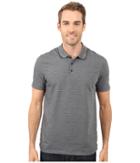 Perry Ellis - Two-button Birdseye Texture Polo