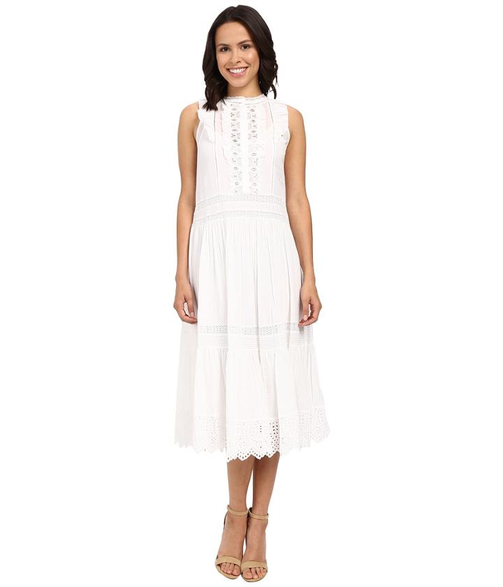 Rebecca Taylor - Victorian Voile Sleeveless Voile Lace Dress