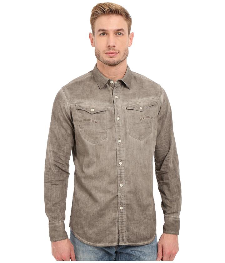G-star - Arc 3d Long Sleeve Shirt In Lightweight Lopp Overdye