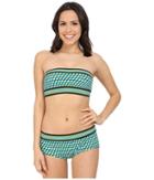Michael Kors - Mini Deco Cube Bandeau Bra W/ Bikini Boyshorts