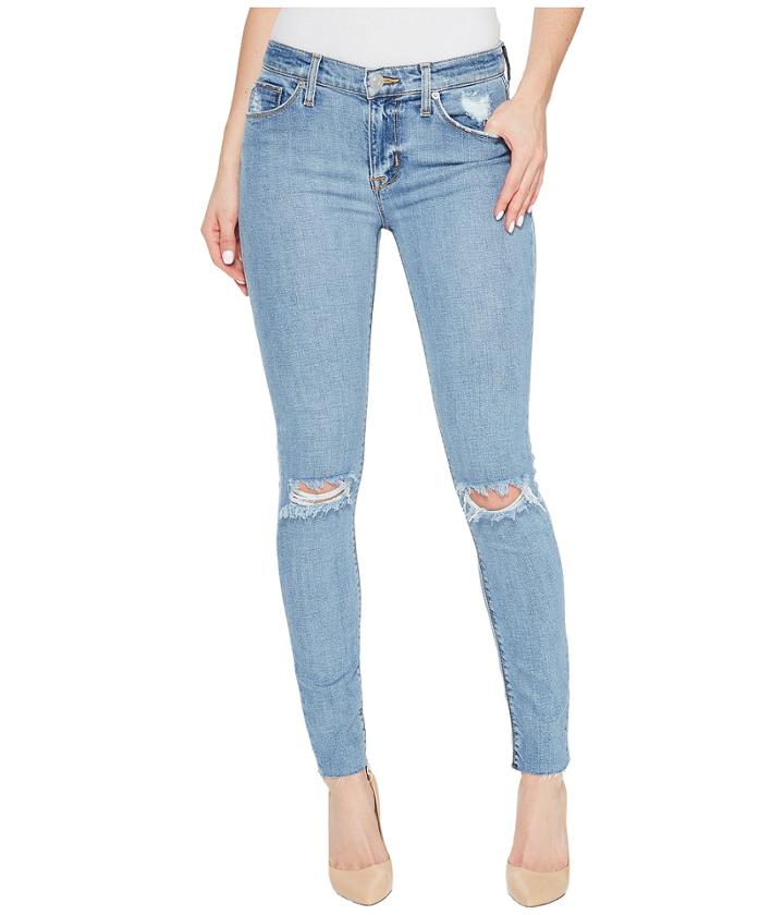 Hudson - Nico Mid-rise Ankle Raw Hem Super Skinny Five-pocket Jeans In Hooligan