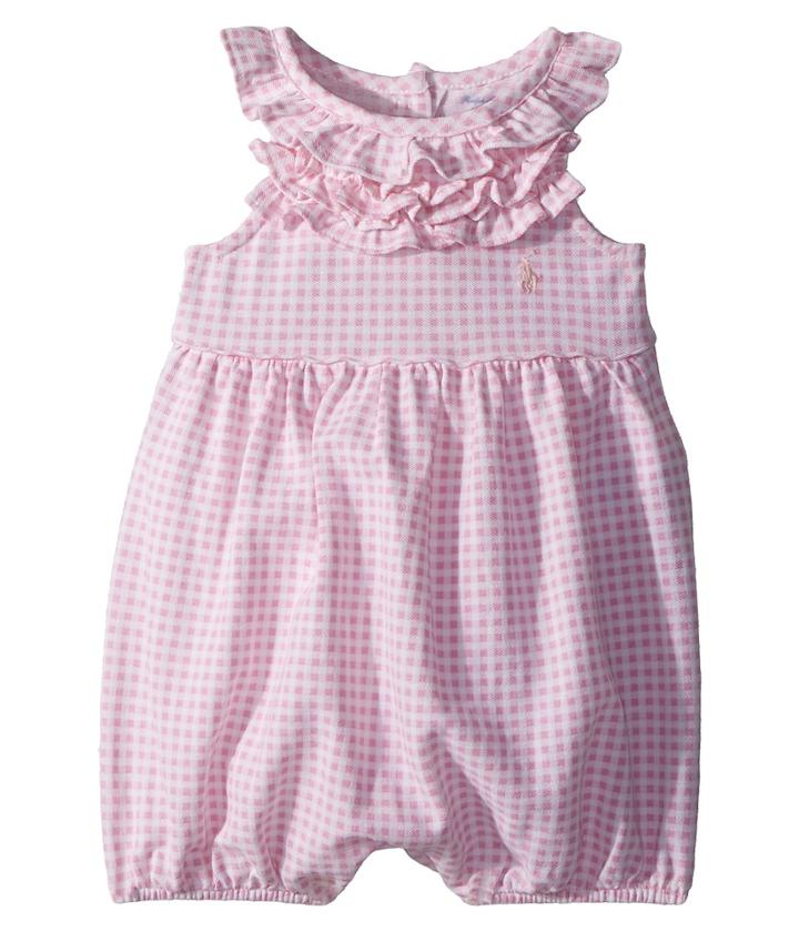 Ralph Lauren Baby - Ruffled Gingham Cotton Romper