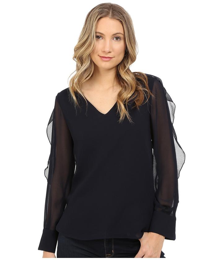 See By Chloe - Ruffle Sleeve Georgette Blouse