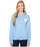 Life Is Good - Print Pattern Heart Hooded Sweatshirt