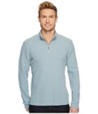 Agave Denim - Wave Train Long Sleeve 1/4 Zip Seer Sucker