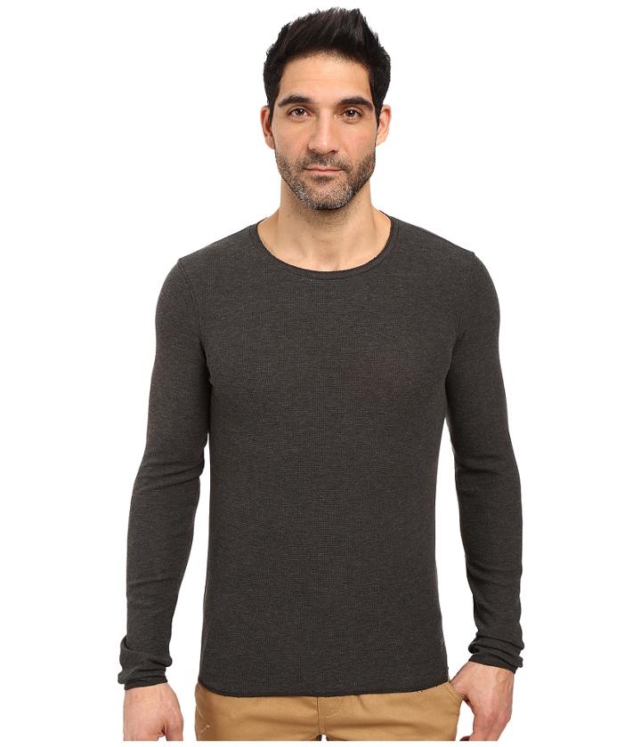 Boss Orange - Terris 1 Long Sleeve Heather Waffle T-shirt